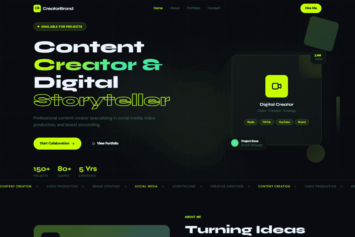 Content Creator Brand 1
