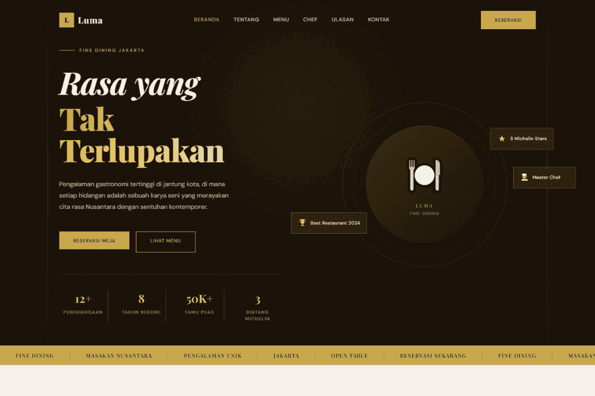 Luna Fine Dining Jakarta 1