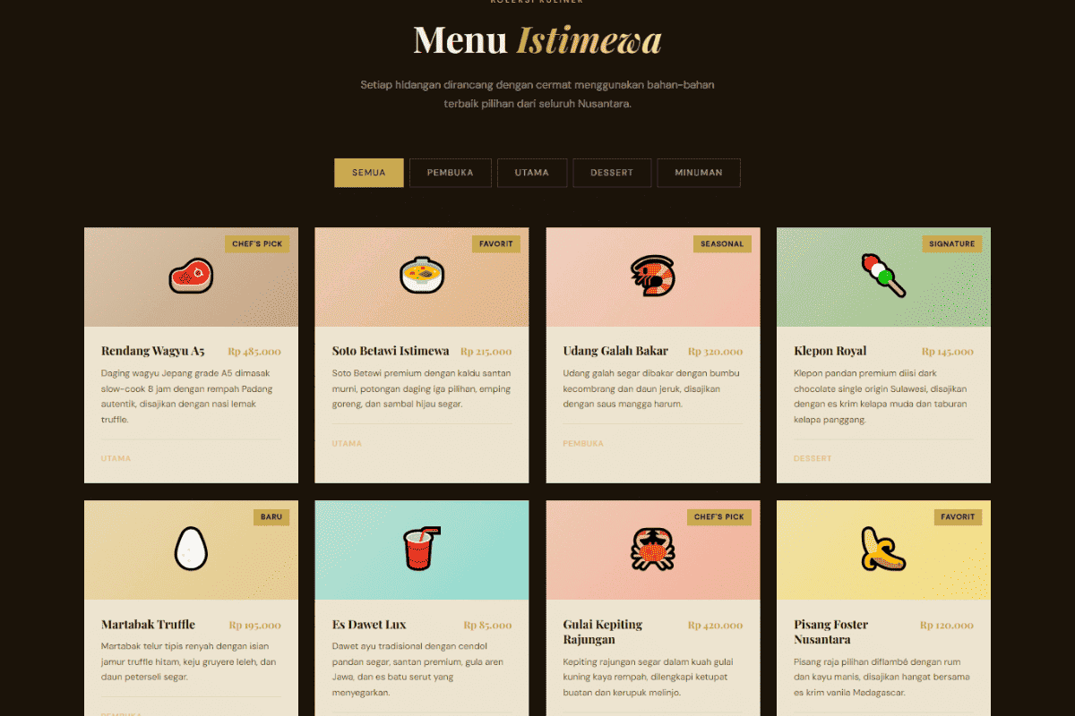 Luna Fine Dining Jakarta 2