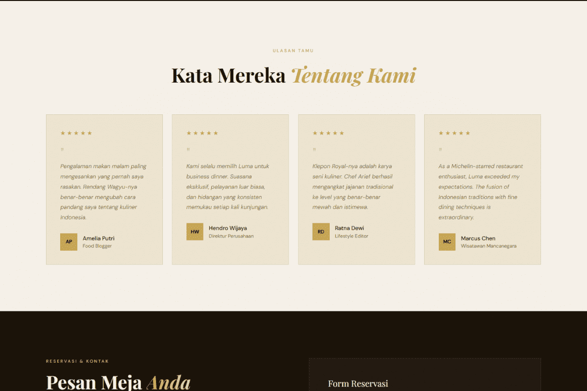 Luna Fine Dining Jakarta 3