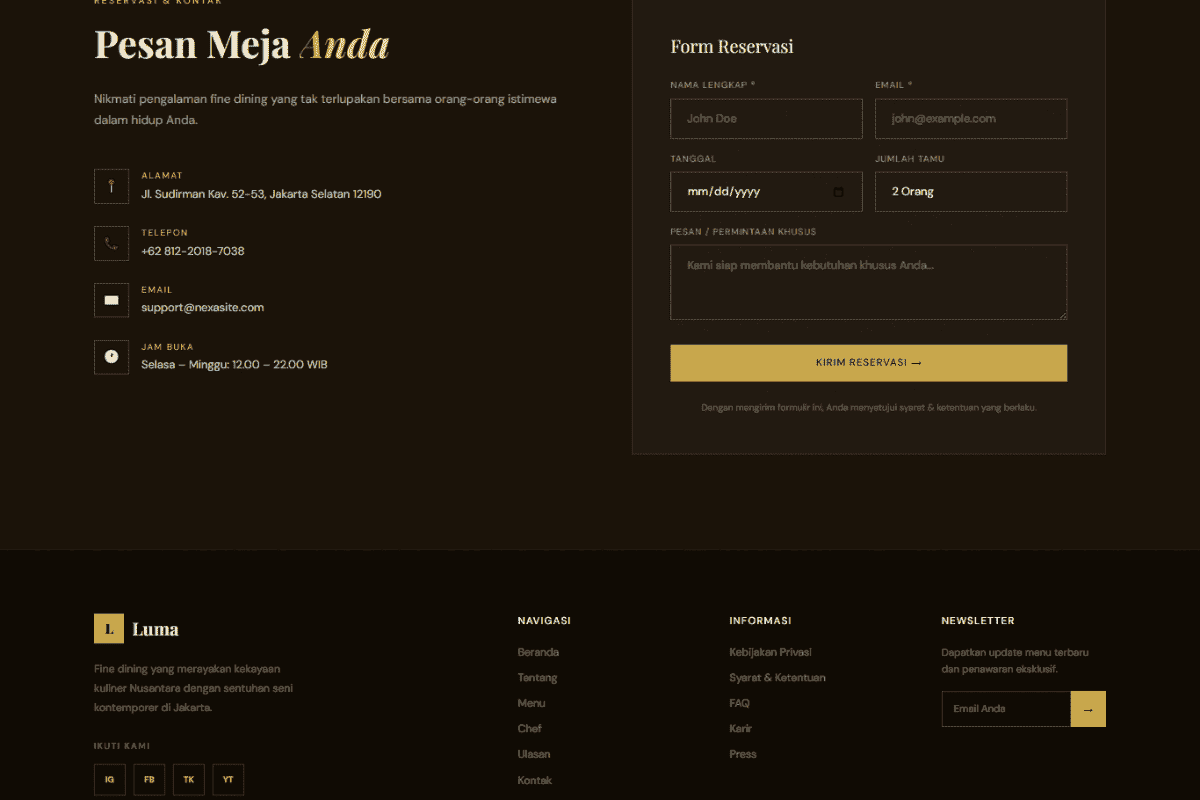 Luna Fine Dining Jakarta 4